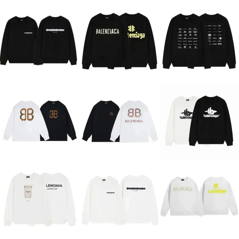 Balenciaga Logo Print Sweatshirts [Multiple Styles]