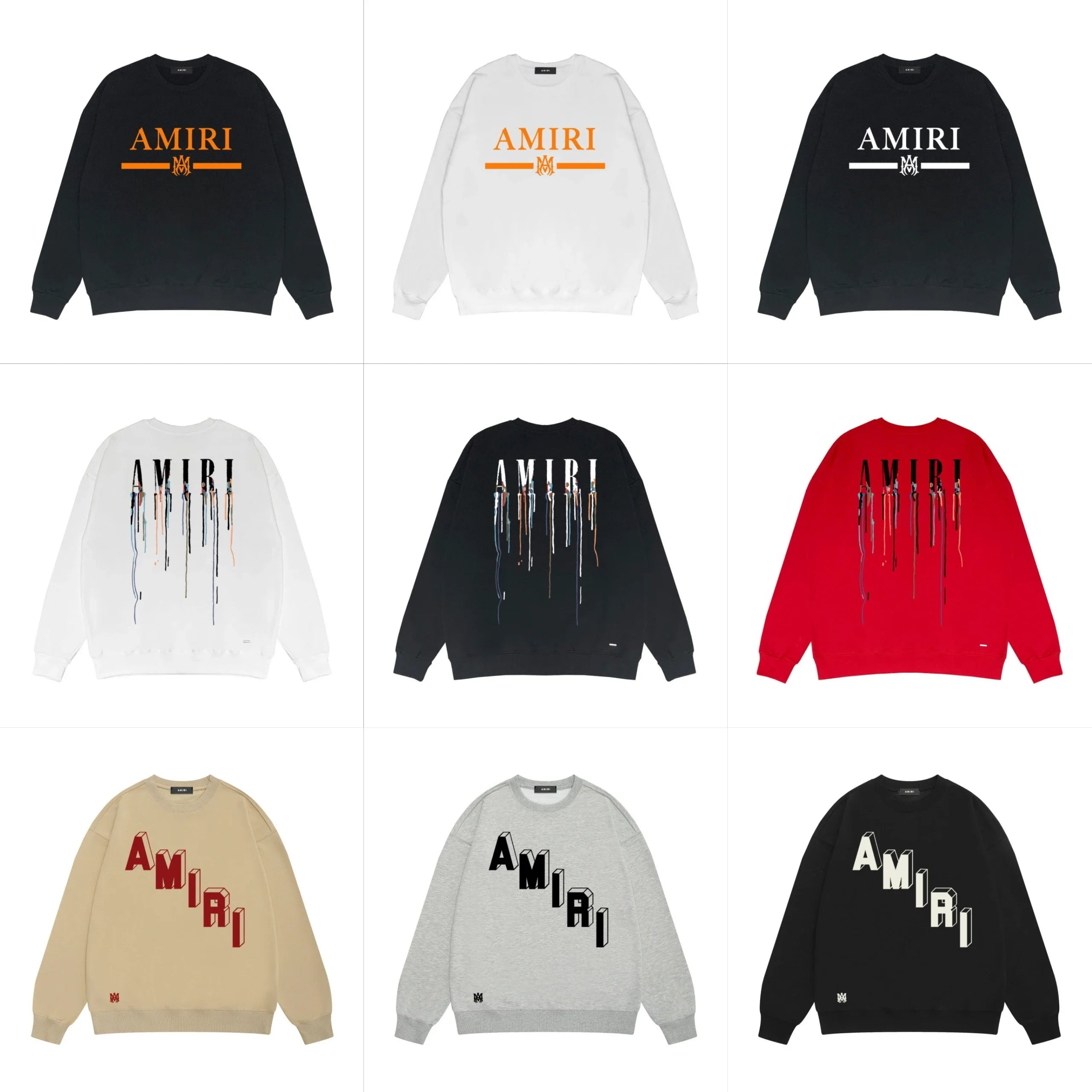 Amiri Logo Sweatshirts [9 Styles]