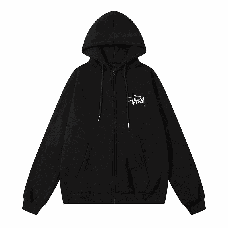 Stussy Stock Zip-Up Hoodie Sweatshirt