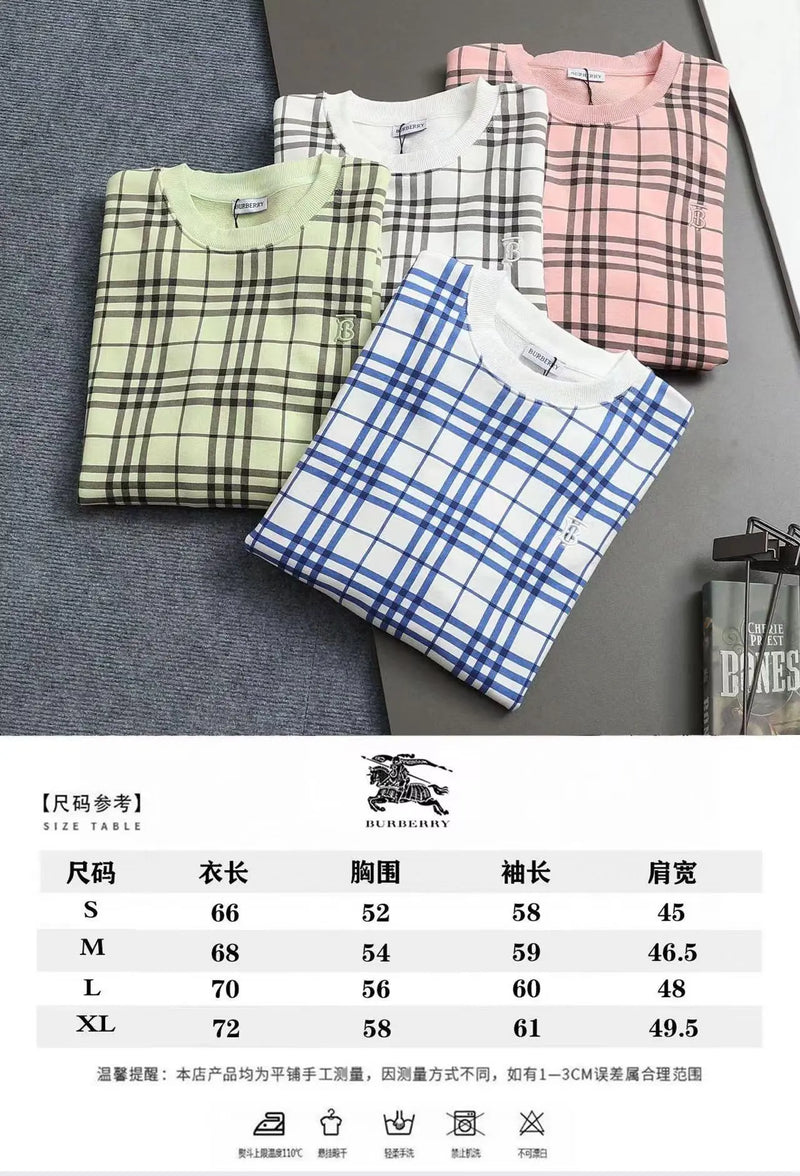 Burberry Check Knit Sweater [4 Colors Available]