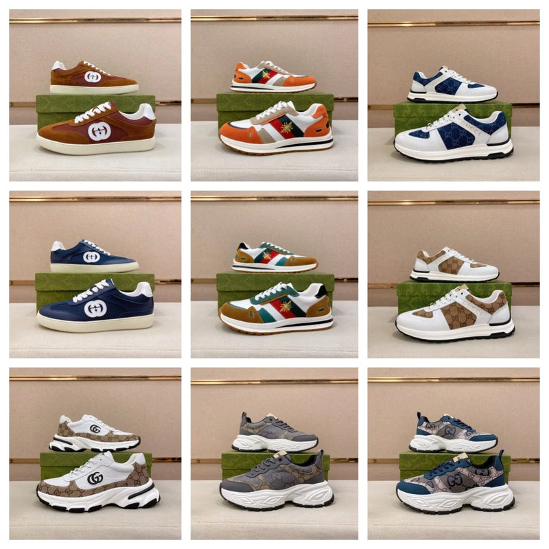 Gucci Rhyton, B22, and Maya Sneakers