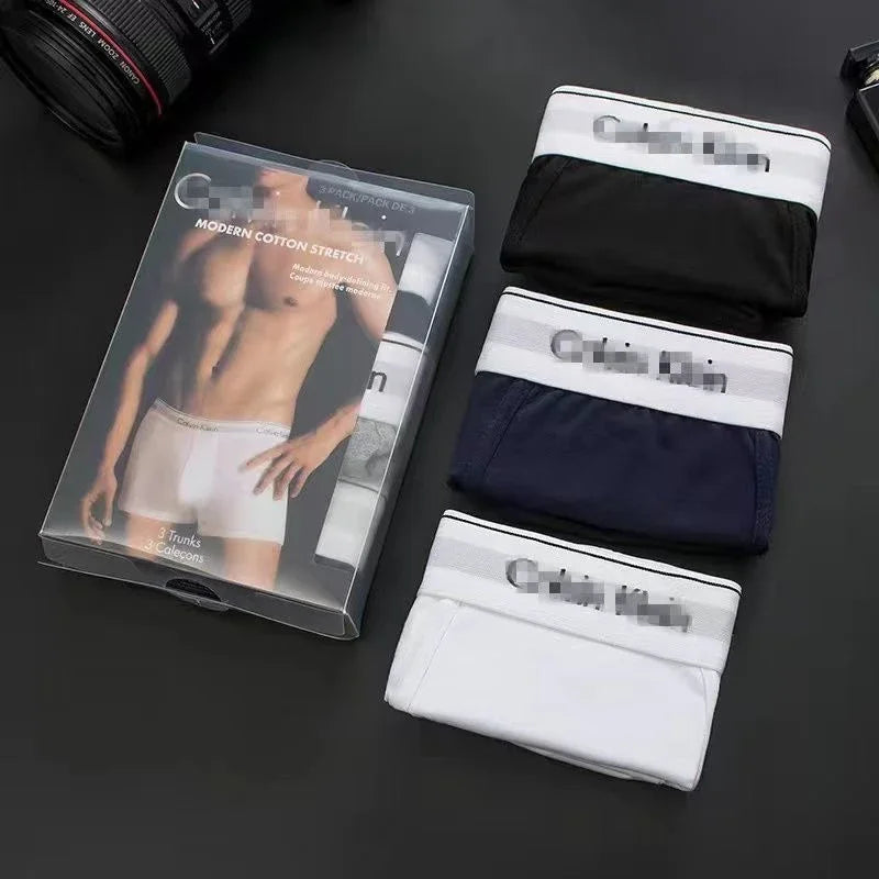 Calvin Klein Modern Cotton Stretch Underwear Series [3-Pack: 2 Trunks + 1 Brief]
